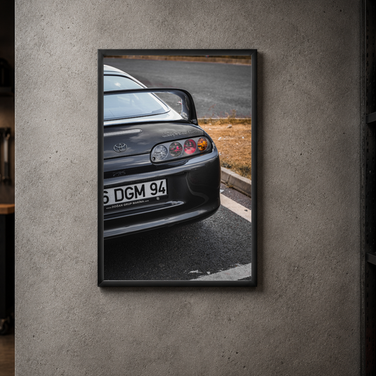 MK4 Toyota Supra - Rear Acrylic Poster
