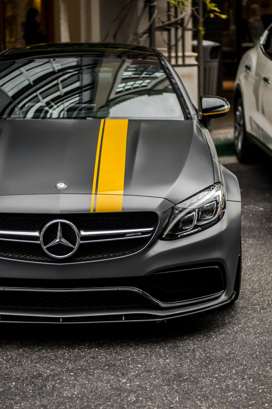 Mercedes C63s - Front Acrylic Poster