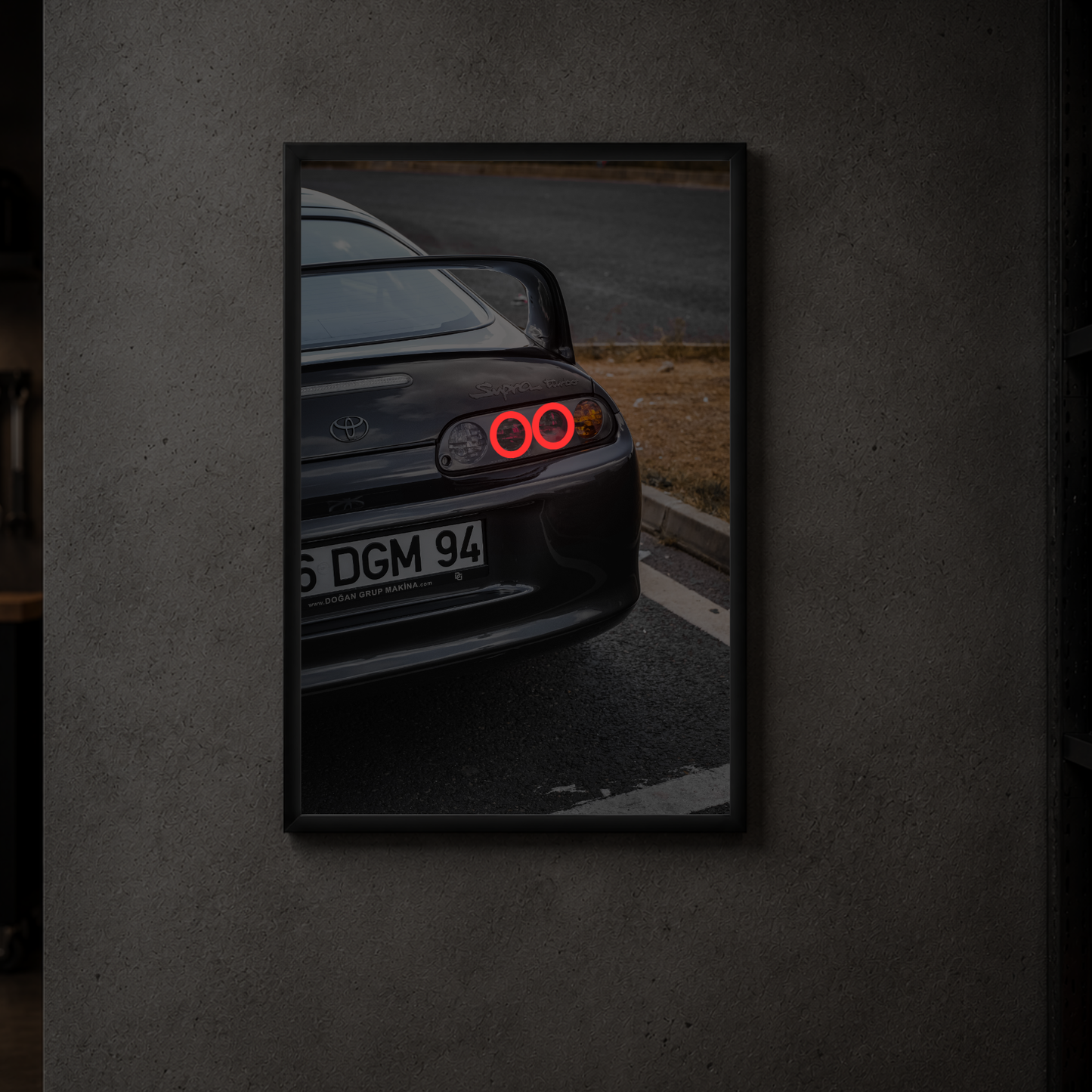 MK4 Toyota Supra - Rear Acrylic Poster