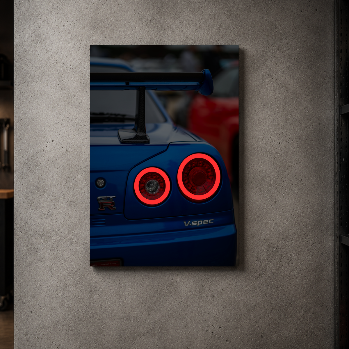 Nissan R34 - Rear Acrylic Poster