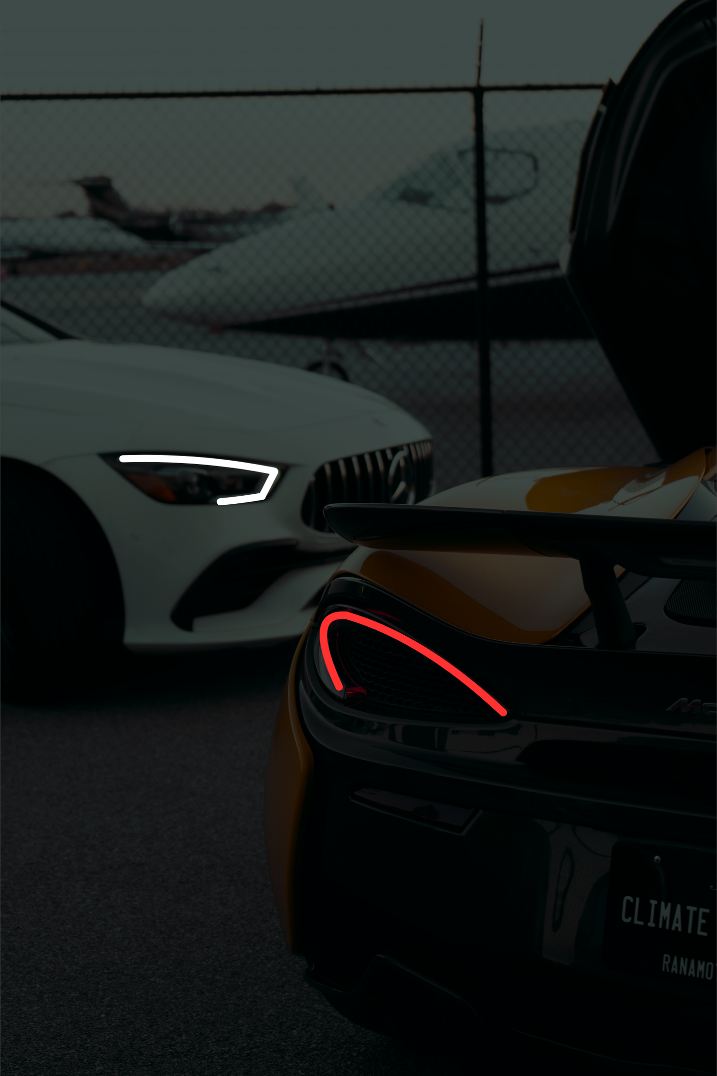 Mercedes and McLaren "Luxury Life" - Acrylic Poster