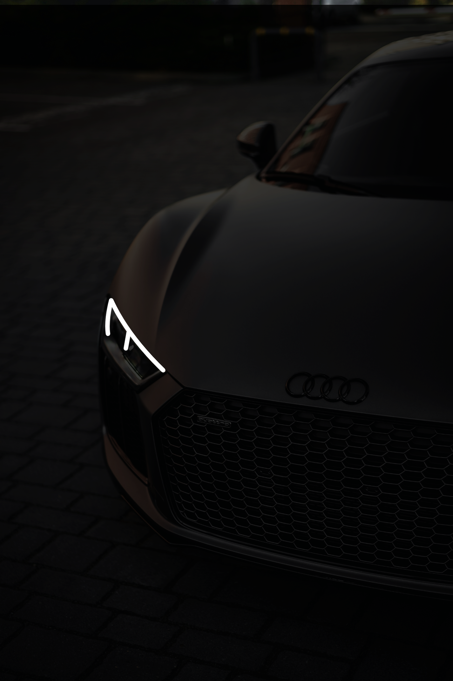 Audi R8 V10 - Front Acrylic Poster